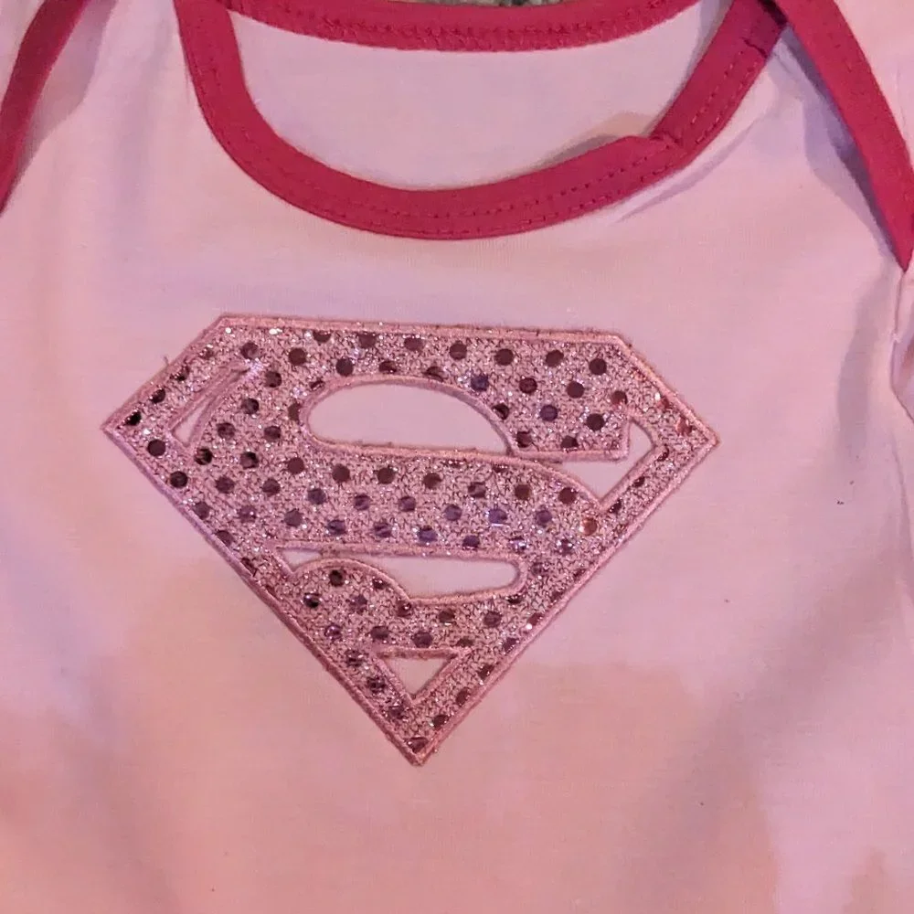 Baby Girls Pink Superman Halloween Costume Tutu Dress 12-18M NEW